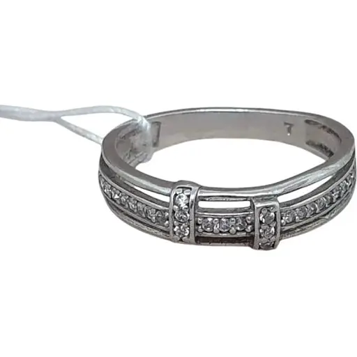 Серебряное кольцо Агни ВАТЕРВЕЙС с фианитами. 1152/1Р-CZ 16,5