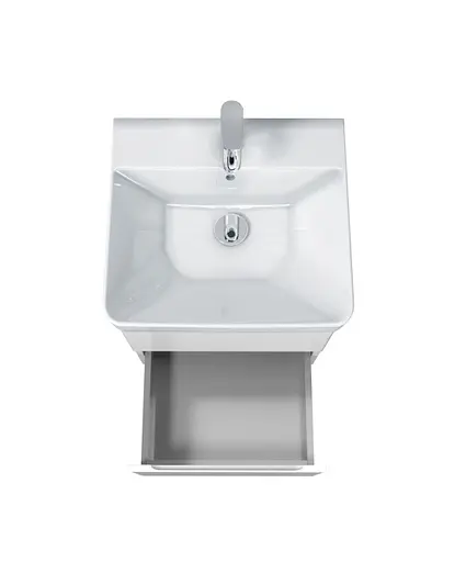 Тумба Мойдодир Unik 50-A Білий з умивальником Vivace 50 Білий - фото 6