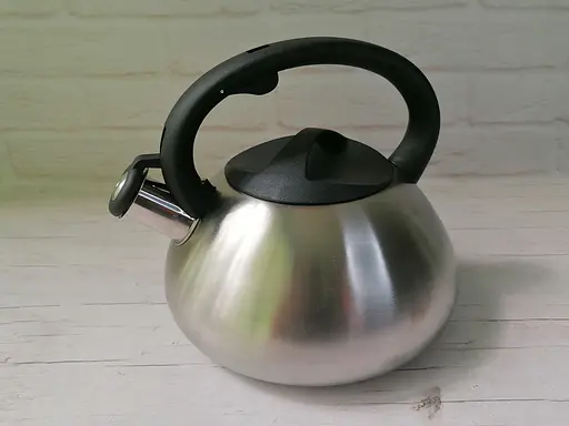 Чайник Zauberg з нержавійки та свистком чорна ручка 3 л ZB-007 001 - фото 2