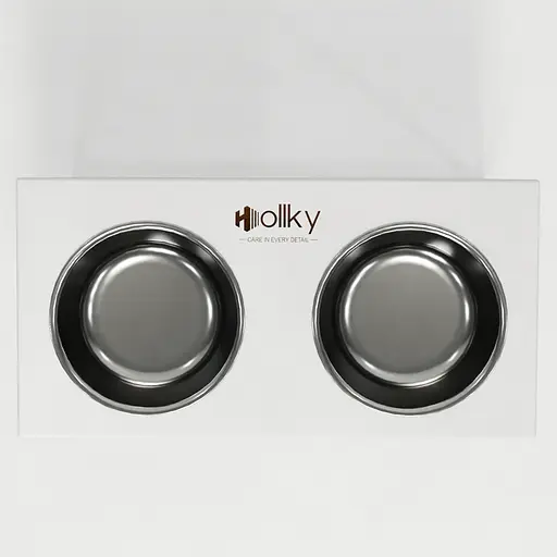 Hollky Base XL40 — миски на підставці для великих собак (2 × 1,8 л, висота 40 см) - фото 3