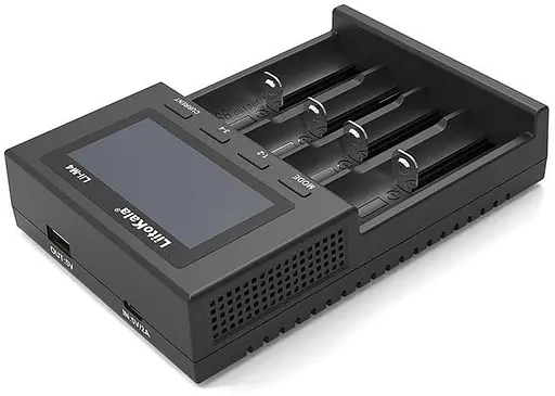 Зарядний пристрій розумний для акумуляторів АА 18650 — LiitoKala Lii-M4 black - фото 3
