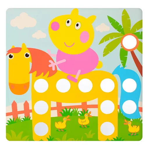 Детская мозаика с вкладышами SK 0005, 46 фишек - фото 8