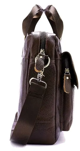 Сумка кожаная мужская Vintage 24х35х7 см 000154054 - фото 4