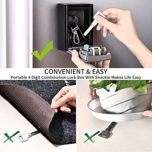 Міні сейф для ключів з кодовим замком і антивандальним металевим корпусом Badoo Security T10 (100700) - фото 5