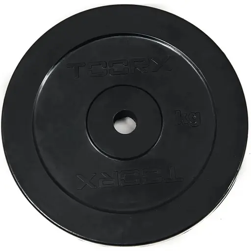 Диск для штанг и гантелей Toorx 0,5 кг 25 мм Черный (DGG-05) - фото 1