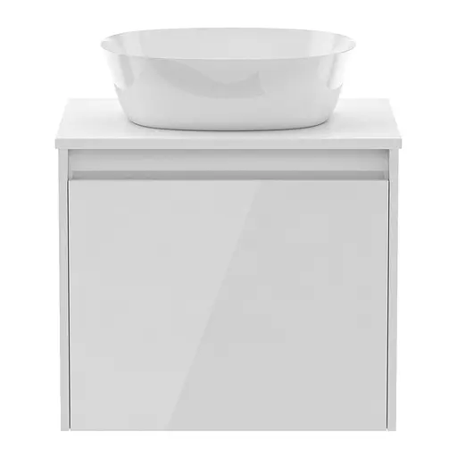 Тумба підвісна Imprese Bilovec з умивальником 70 см Білий f3276W Білий - фото 3
