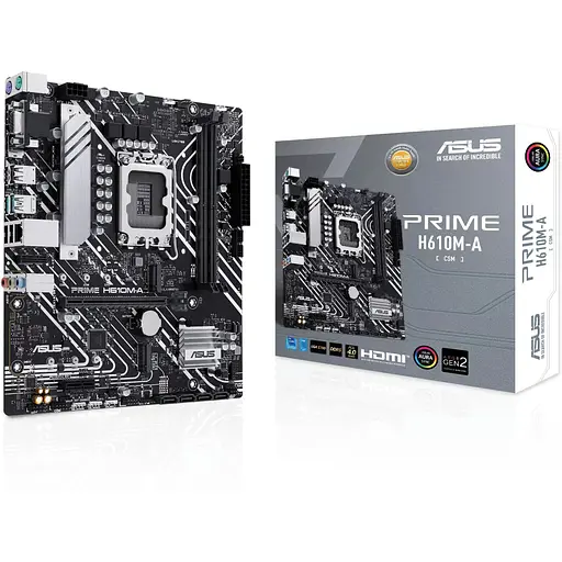 Материнская плата Asus Prime H610M-A-CSM s1700 H610 2xDDR5 M.2 HDMI D-Sub DP mATX - фото 7