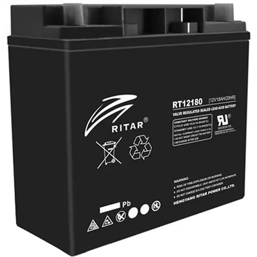Акумуляторна батарея для ДБЖ Ritar AGM 12 V / 18 А*ч (RT12180B) - фото 1