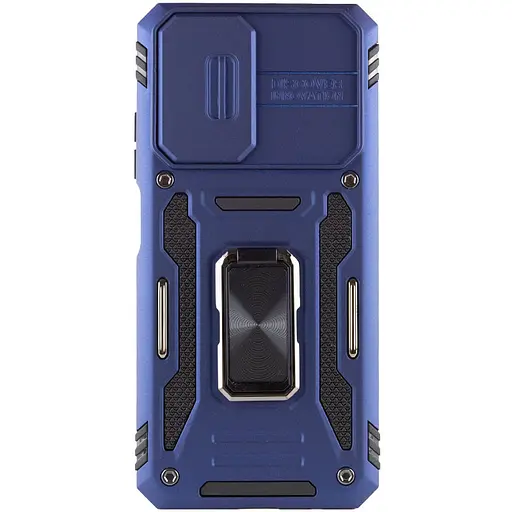 Ударостійкий чохол Camshield Army Ring для Xiaomi Redmi Note 11Pro 4G/5G / 11EPro / 12Pro 4G Синій / Navy - фото 3
