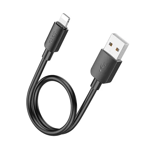 Кабель HOCO X96 Hyper charging data cable iP (L=0.25M) Black - фото 1