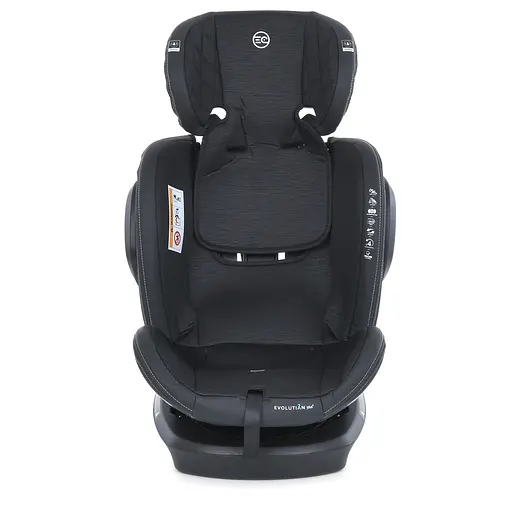 Автокрісло дитяче 0-36 кг ME 1045 EVOLUTION 2 360° ISOFIX/Top Tether з поворотом, Чорна смужка - фото 11