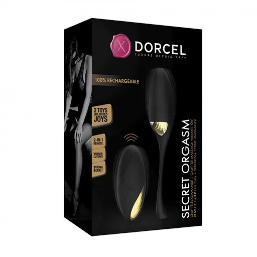 Віброяйце Dorcel Secret Orgasm 6.2х3.2 см чорний - фото 5