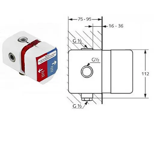 Душова система прихованого монтажу Kludi Pure & Easy 376400565 - фото 4