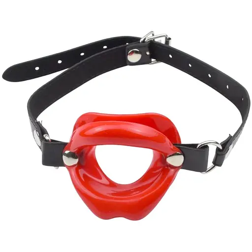 Кляп-губи Passion Відкритий рот Садо-мазо силіконовий червоний (4821002029389)