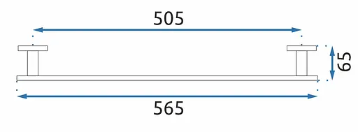 Вішалка одинарна для рушника Rea Oste 1 black REA-80034 Чорний - фото 3