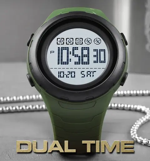 Наручний годинник чоловічий Skmei 1674 Army Green Black, 1674AGBK (18458) - фото 6