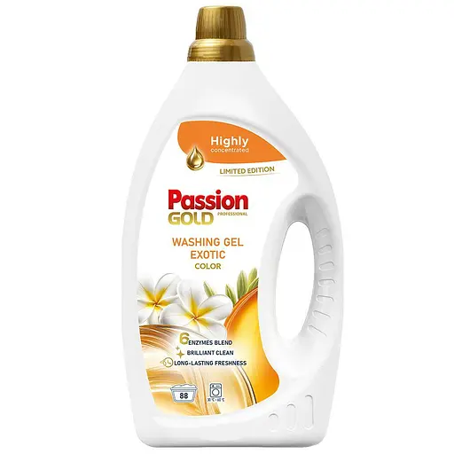 Гель для стирки Passion Gold Exotic Экзотика для цветных тканей 88 стирок 3.52 л