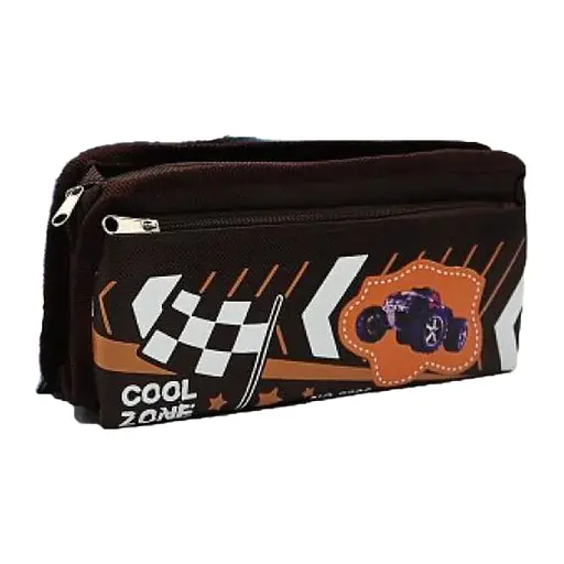 Пенал Финиш, 2 отделения, 20x10x5 см, 1412P (в ассортименте)