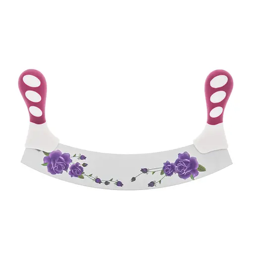 Нож для нарезки сыра и масла с двумя пластиковыми ручками 24х4.5 см, Kitchen Master Белый 85720 - фото 4