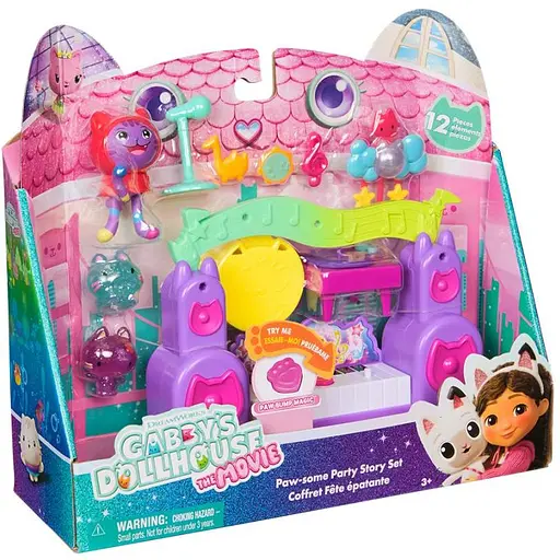 Ляльковий будиночок Gabby's Dollhouse Габбі у кіно: Кімната вечірок діджея Нявкота (SM36276/6074118) - фото 2