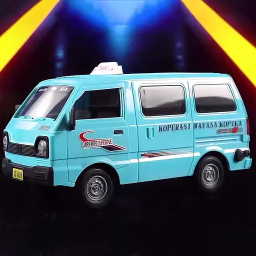 Машина автобус-таксі на радіокеруванні, акумулятор, світлові ефекти, 3688G168A (В асортименті) - фото 3