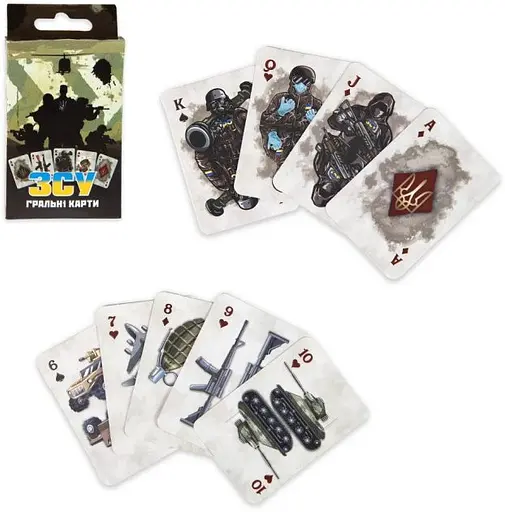 Карти гральні "ЗСУ" Strateg 30287, 36 гральних карт - фото 1