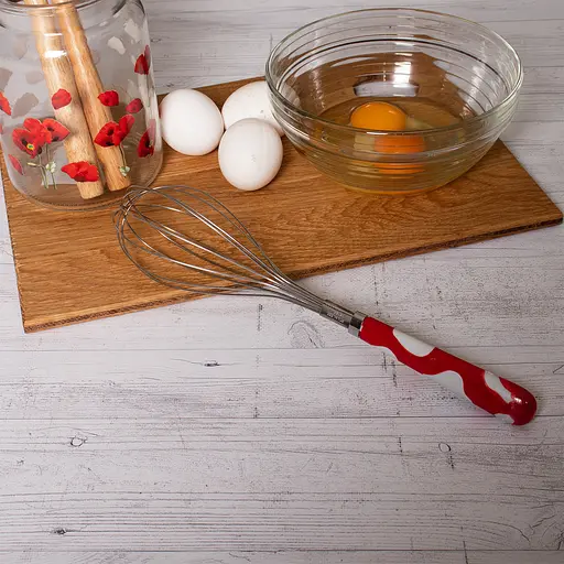 Венчик кухонный с керамической ручкой 29 см, Kitchen Master Красный 85768 - фото 3