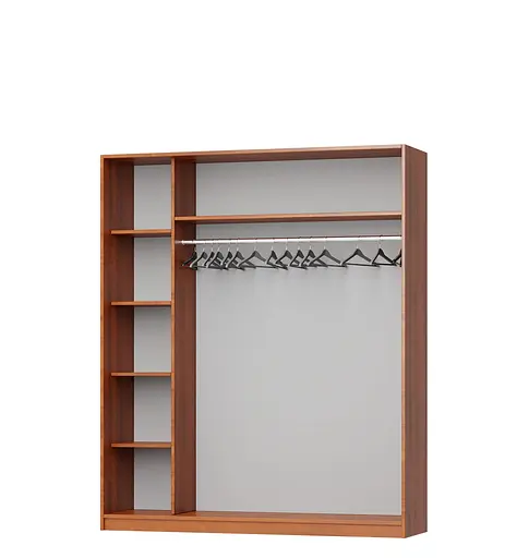 Шафа-купе дводверна MebelStar Стандарт AL ДСП/Дзеркало 170x60x210 см Дуб сонома (MBS-2430) - фото 2