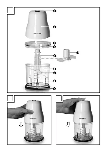Измельчитель чоппер SilverCrest SMZ 260w - фото 5
