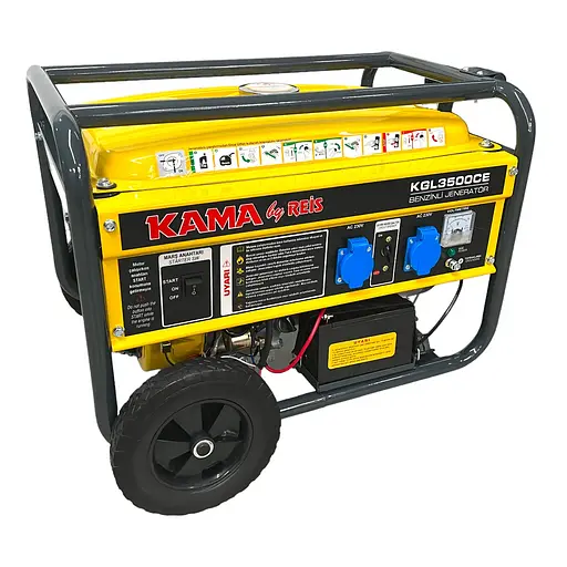 Бензиновий електрогенератор Kama KGL3500CE з електростартером 2.8кВт - фото 2