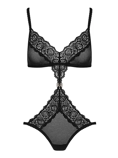 Боди Obsessive 852-TED-1 L/XL черный - фото 5