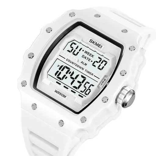 Наручний годинник чоловічий 2296WT White Skmei acs0030041 - фото 3