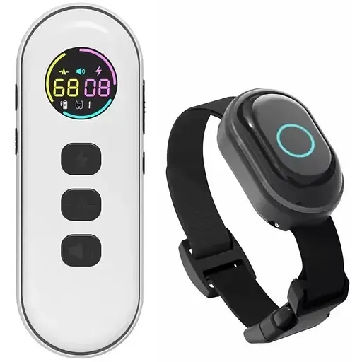 Електронний нашийник для середніх собак Dobe DB900S дресирувальний з трьома видами впливу чорний