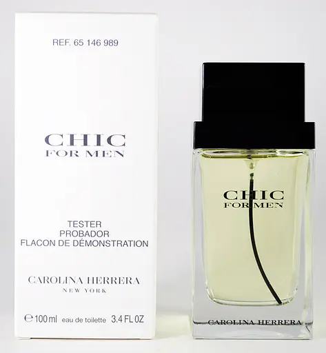 Оригинал Carolina Herrera Chic For Men 100 мл ТЕСТЕР туалетная вода - фото 1