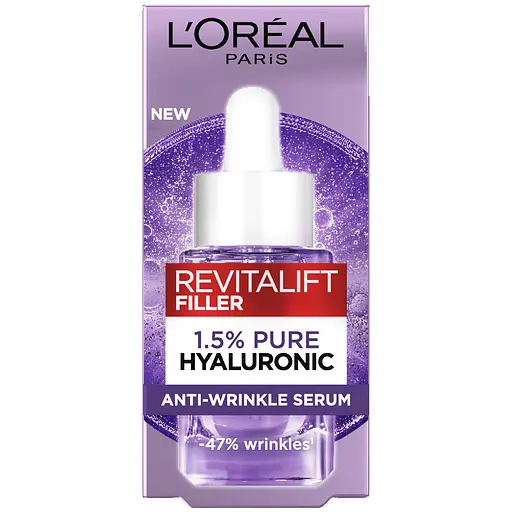 Антивікова сироватка для обличчя L'Oreal Paris Skin Expert Revitalift Filler Serum з гіалуроновою кислотою 15 мл
