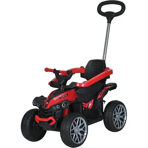 Каталка-толокар 3 в 1 Bambi Racer M 5782EBLR-3 червоний квадроцикл з музикою, світлом, Bluetooth, MP3, USB і TF