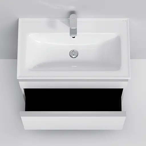 Тумба з умивальником AM.PM X-Joy підлогова 80 см 2 ящики білий MTA-FSX0802WG-WCC0802WG Білий - фото 3