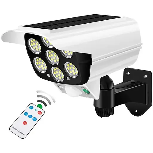 Вуличний накладний світильник Jianlips JLP2178 Сонячна батарея Ліхтар прожектор з пультом Білий/Чорний - фото 1