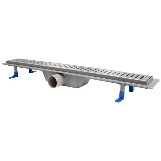 Трап лінійний Qtap Dry FA304-700 з нержавіючою решіткою 700x73 - фото 1