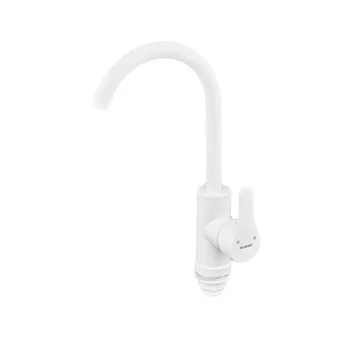 Змішувач для кухні Plamix Diego-011 white PM0657, Білий - фото 2