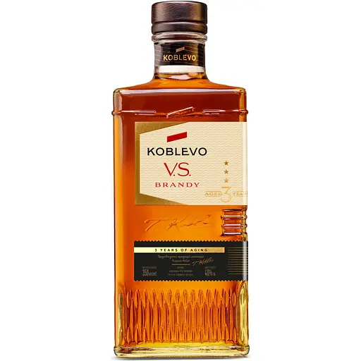Коньяк України Koblevo VS 3 зірки, 40%, 0,35 л - фото 1