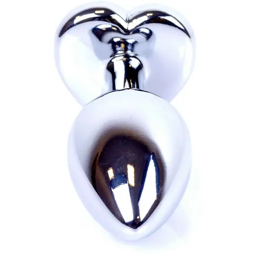 Анальна пробка Boss Of Toys Boss Series - Jewellery Silver Heart Plug Pink S, BS6400044, Срібний / Яскраво-рожевий - фото 4