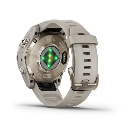 Смарт-часы Garmin Epix Pro Gen 2 Sapphire 42 mm Soft Gold w. Light S. Band (010-02802-10/11) - фото 4