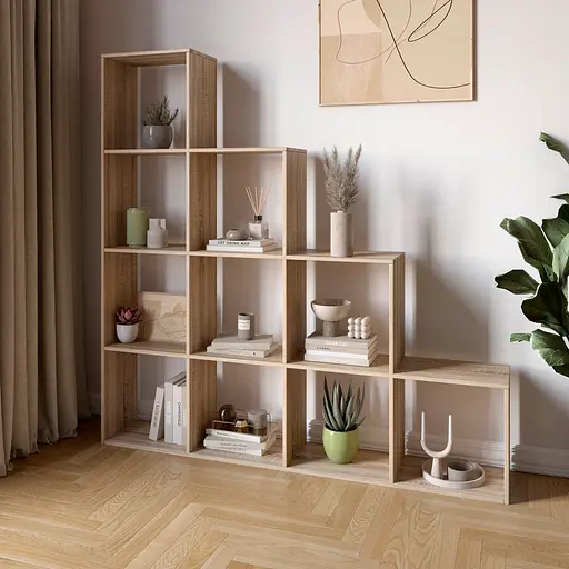 Стеллаж М-ЗОН Джеко 1420 Сонома (MZN-031005)