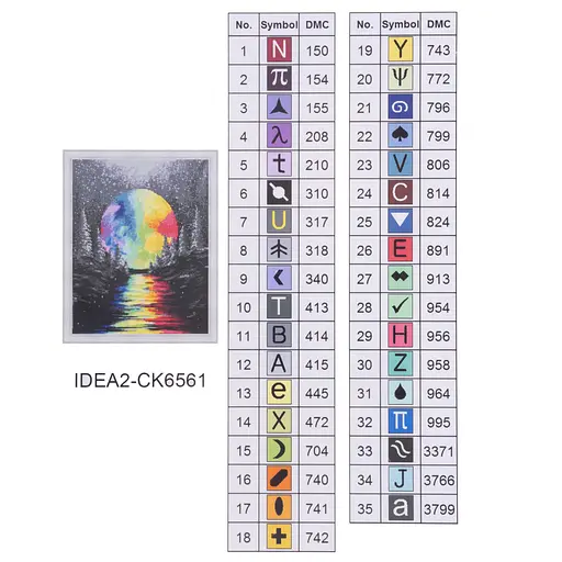 Набір з алмазною мозаїкою "Повний місяць" 40*50 см,  IDEA2-CK6561, ТМ "99IDEAS" - фото 8