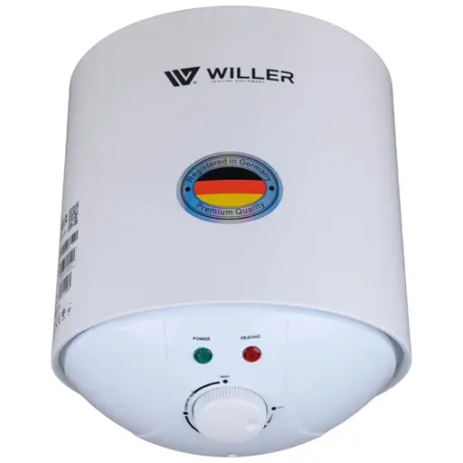 Водонагрівач Willer Palermo, 1500 Вт, мокрий ТЕН, 6 л, Slim, вертикальний, білий (AEV-06R) - фото 1