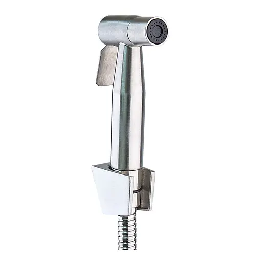 Змішувач для умивальника з гігієнічним душем Mixxus DAX-001-SH нержавіюча сталь MI6072, Нержавіюча сталь - фото 3