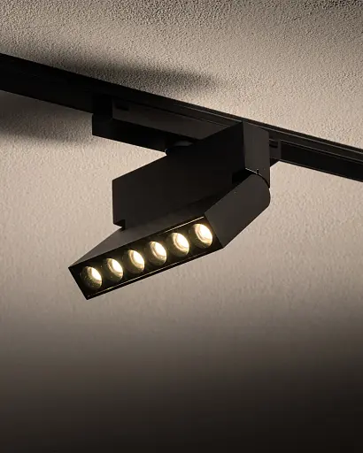 Магнитный трековый светильник Nowodvorski 11312 UT-LVM Focus Out LED 1x6W 3000K 500Lm IP20 черный - фото 2