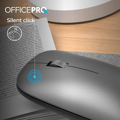Бездротова миша OfficePro M225G Silent Click Wireless Gray (M225G) - фото 6