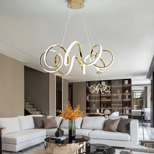 Роскошная золотая люстра MARCELA Ø 50 см Line F | Ст. MJ74-500 TGD - фото 3